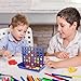 JOFONY 4 in a Line Game - Mini Board Game for Kids 4 in a Row Game Fun Educational Family Games for Kids Travel Portable 4 in a Line Game