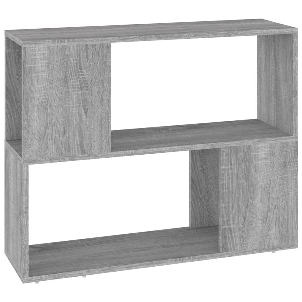 Vidaxl Grey Sonoma Book Cabinet/Room Divider Storage Rack Bookcase File Cabinet Bookshelf Office Divider Book Stand Room Separator Storage Shelf