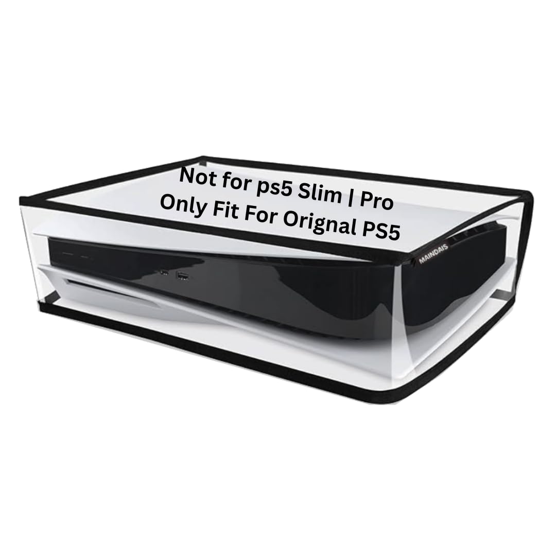 MAINDAIS Horizontal Dust Cover For Transparent PS5 games Con…