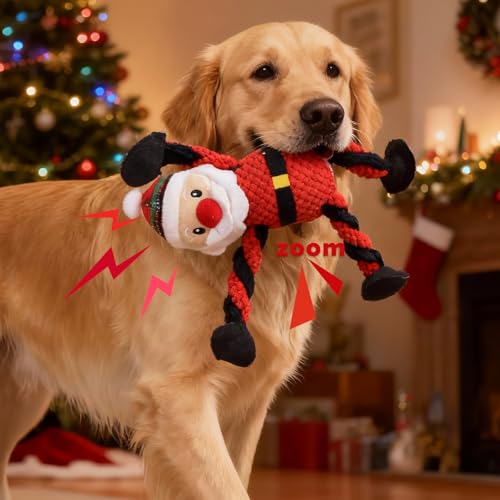 Juguete Mordible Sonoro Santa Claus para Perros miniatura 3