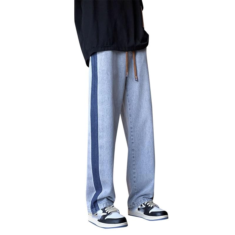 Men's Jeans American Vintage Summer Thin Straight Loose Casual Long Pants4