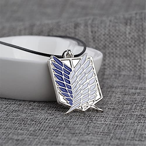 Funboat Aot Wings Of Freedom Anime Necklace - Shingeki No Kyojin Legion Badge Chain - Christmas Gifts For Kids Girls Teens Women Men #TOP1