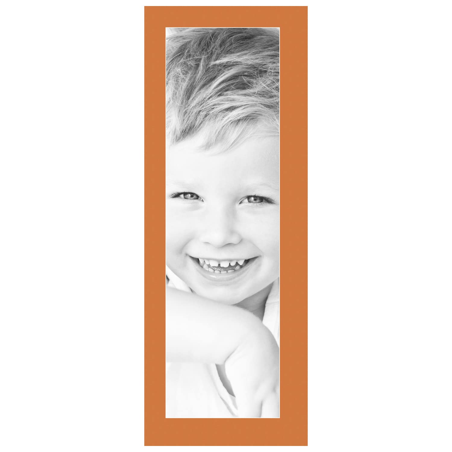 9x31 Tangerine / Octoberfest Custom Mat for Picture Frame with 5x27 opening size (Mat Only, Frame NOT Included)