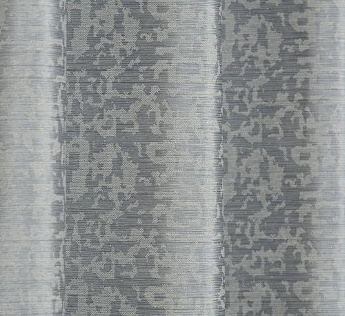 Image of Crosshatch Pastel Grey Polyester Window Curtains 5 Feet | Darkening Drapes with Eyelets | Set of 2 Panels for Living Room, Bedroom & Office