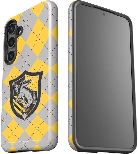 Skinit Impact Phone Case Compatible with Galaxy S24 Plus - Officially Licensed Wizarding World Harry Potter Hufflepuff Crest Design