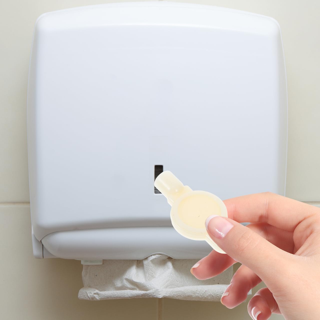 OUNONA Universal Tissue Box Key Replacement for Toilet Paper and Towel Dispensers Compact Durable Paper Towel Dispenser Key with Hanging Hole for Bathroom Use - Image 4