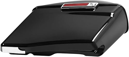 Miniatura 3 de TCT-MOTORPARTS - Alforjas rígidas con tapa, pestillos y llaves para motocicletas, 4 pulgadas más extensas, para Harley CVO 2014-2023, Touring Road