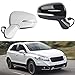 Full Door Wing Mirror Assembly compatible with Suzuki S-Cross SX4 2014-2015 | Exterior Side Rearview Mirror with 6/8 Wire Configuration(6 wire left4)