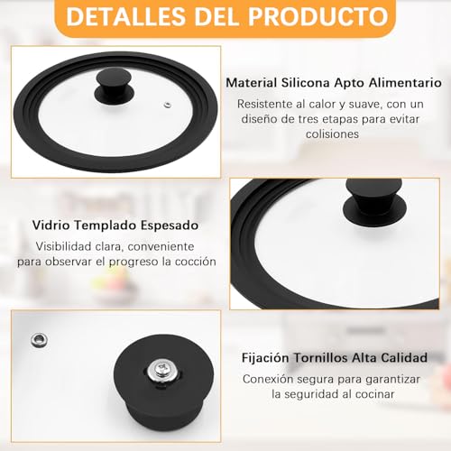 Opiniones de Tapas de sartenes para saltear para comprar online. 23 Imagen adicional