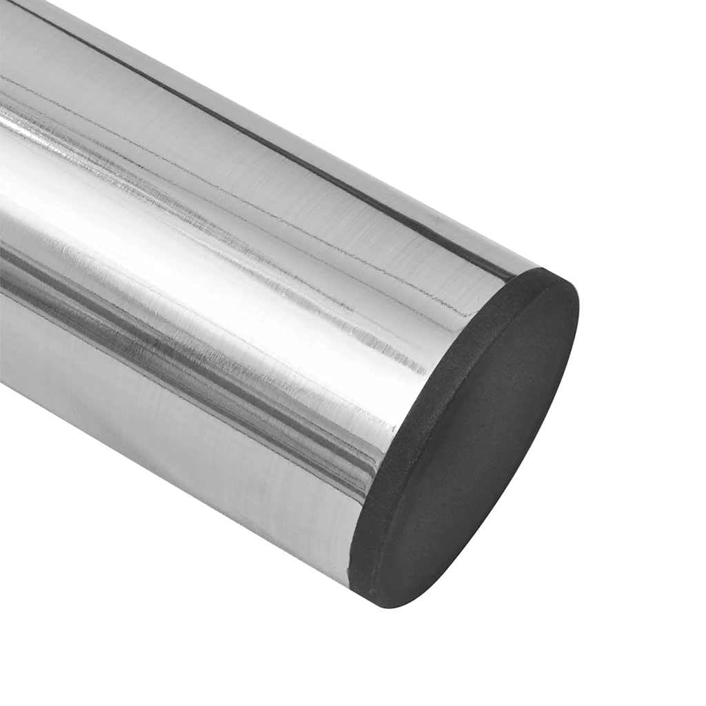Juego de 2 patas telescópicas para mesa de acero inoxidable, altura regulable, 710-1100 mm, robustas patas para muebles para mesa de comedor, escritorio, encimera, con placas de montaje y