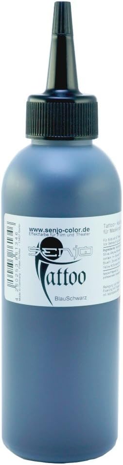 Senjo Color Tattoo-Ink 150ml OldAgeBlue for Fake Tattoos