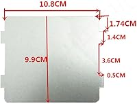 Vista 2 de 2 piezas del horno de microondas Mica Waveguide, adecuadas para el 99% de los hornos microondas, bloque de horno microondas de engrosamiento