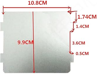 2 PCS Microwave Oven Parts Mica Slice Super Thick Heat Insulation Accessories,Waveguide Cover for Frigidaire 5304464061