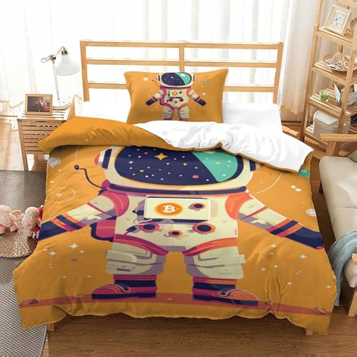 Housse de couette 3D astronaute, le cadeau idéal pour lit simple ado