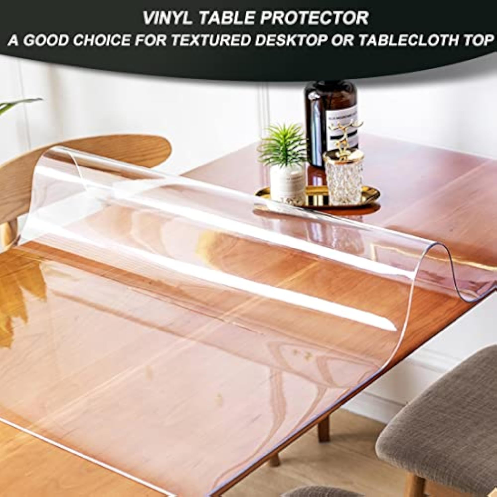 16x24 in Clear PVC Table Protector Plastic Cover