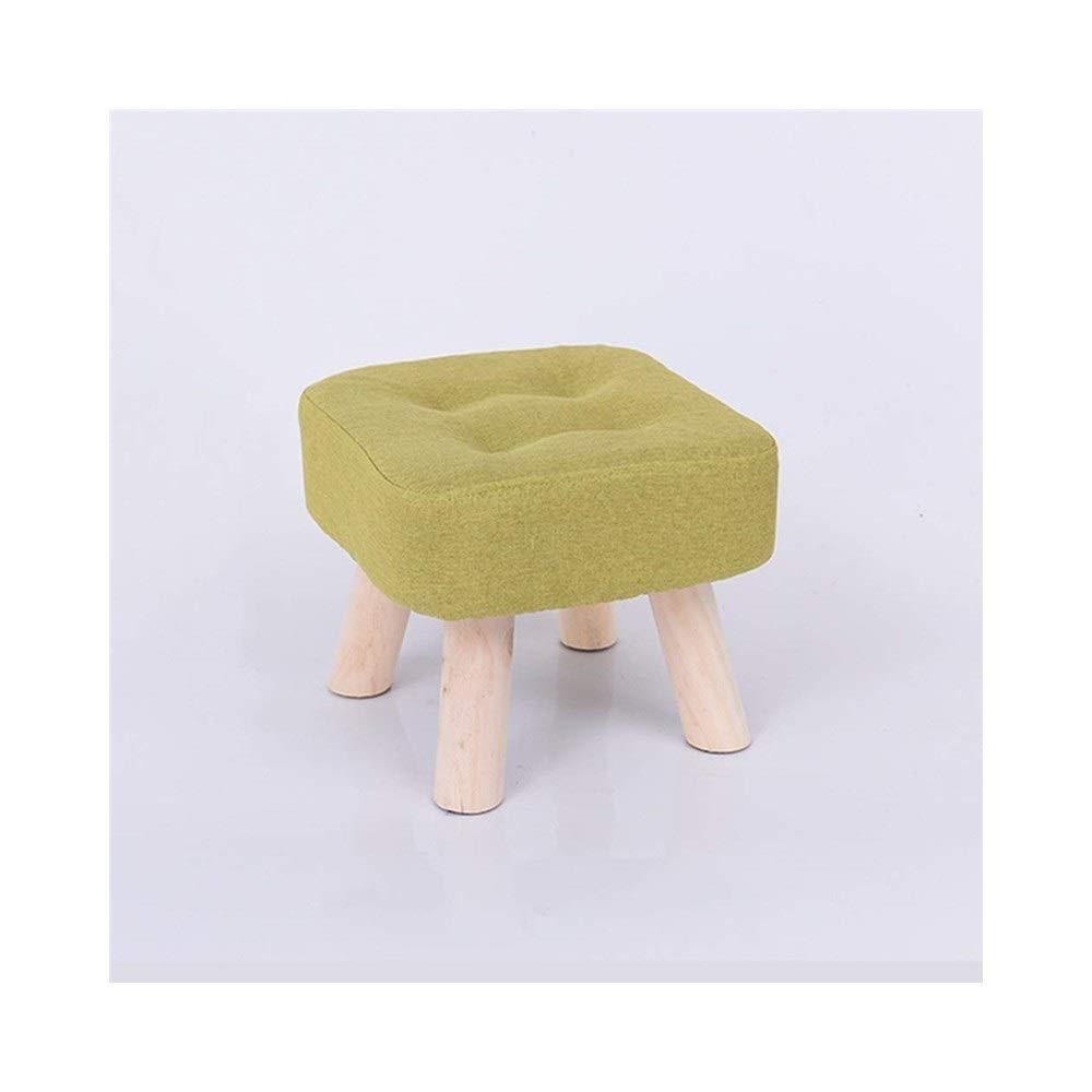 Petite Chaise Tabouret en Bois Massif de Qualité Supérieure Vert S