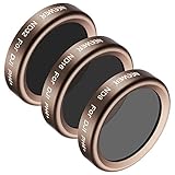 Neewer 3 Pieces Lens Filter Kit for DJI Phantom 4 Pro, Multi-coated, High Definition Glass and Aluminum Alloy Frame Includes: ND8, ND16 and ND32 (Gold)