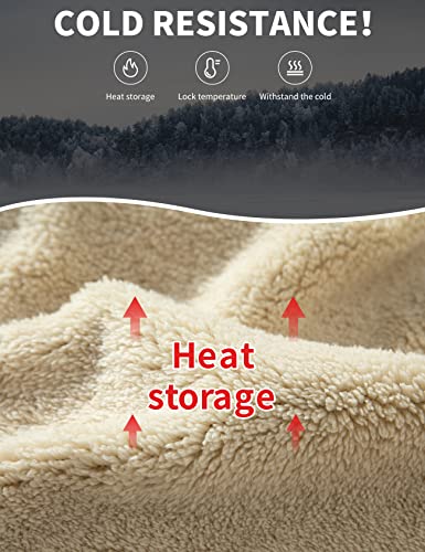 Gihuo Men's Winter Warm Fleece Pants Sherpa Fleece Lined Jogger Pants Sweatpants2