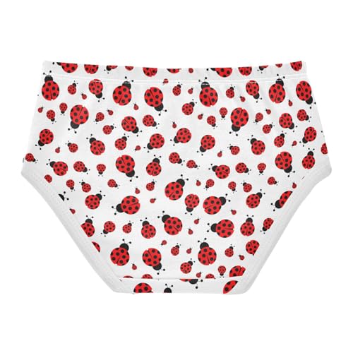 Little Girls' Soft Cotton Underwear Kids Breathable Comfort Ladybugs Panties Briefs Toddler Undies2