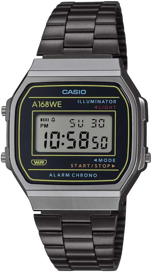 Watch A168WEHB-1AEF, Gray, Bracelet