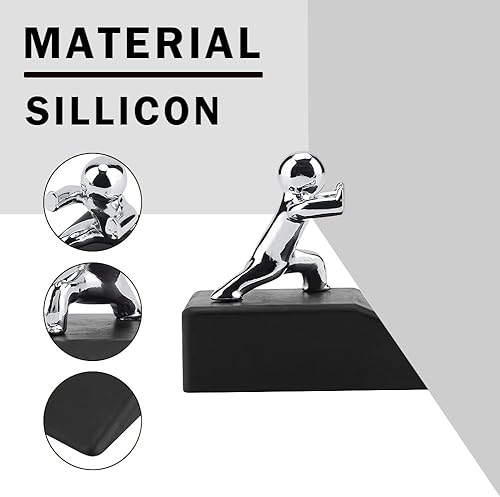 Miniatura 2 de Tope de puerta para evitar colisiones, bases de goma antideslizantes, tapón de puerta, diseño novedoso