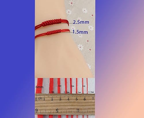 Miniatura 5 de Cuerda de cuerda para pulsera de 0.069 pulgadas, hilo de cuentas negras, cuerda trenzada de 109 yardas, cuerda Nyon para pulseras de macramé, nudos