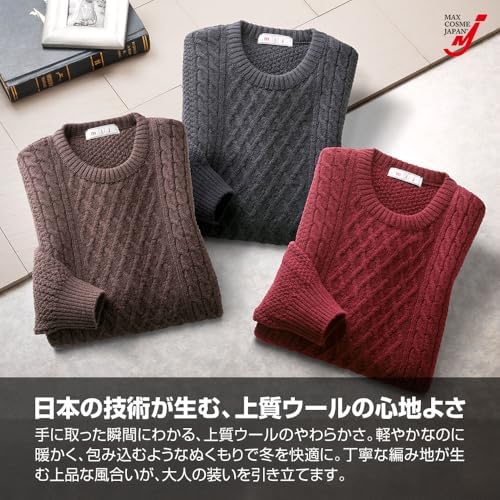 Amazon | [ティー・エム・シー] 日本製 ウール100% セーター メンズ