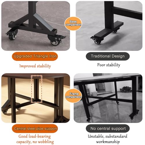 Table à manger compacte montage facile et rapide avec niches de rangement - 7