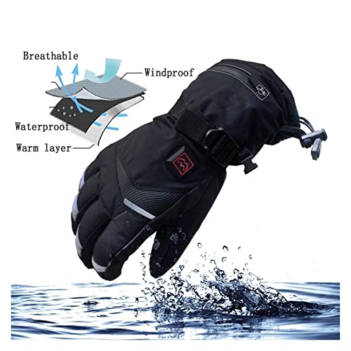 Gants de ski chauds et imperméables avec chauffage doigts complets - 4