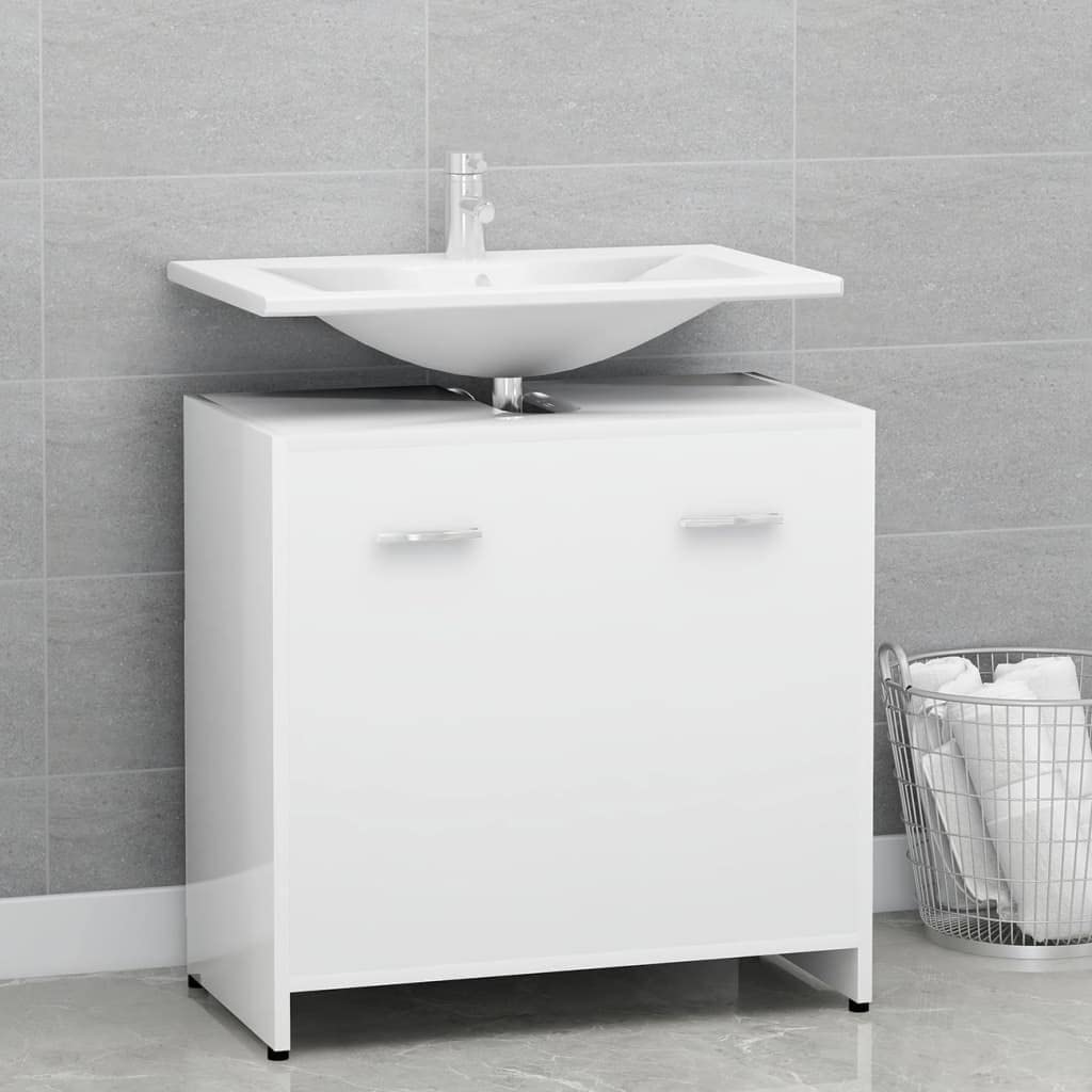 Mobile-Mobile Bagno Bianco 60x33x61 cm Legno Ingegnerizzato