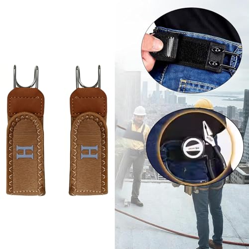 Image of Buckleless Belt for Men, Metal Hook Elastic Belt with Quick Adjustment, Ideal for Hiking and Outdoor Activities, Travel Friendly Compact Design
