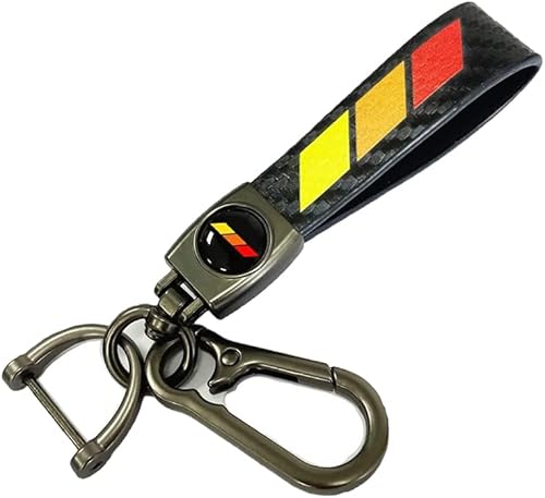 Miniatura 1 de Llavero de cuero para Toyota con hebilla compatible con Toyota TRD Sequoia Camry Highlander Prius Tundra Tacoma 4Runner Corolla (negro)