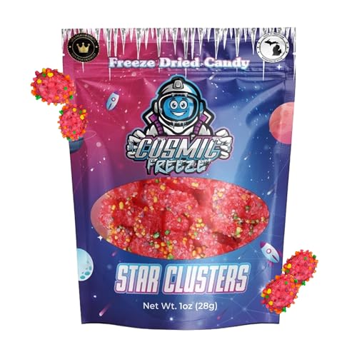 Cosmic Freeze Berry Star Clusters Freeze Dried Candy, Crunchy Freeze Dry Cand...