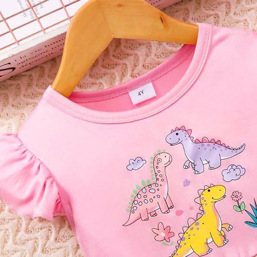 Toddler Baby Girls Tulle Dress Dinosaur Birthday Party Outfit Flutter Sleeve Princess Dresses Tutu Skirt3