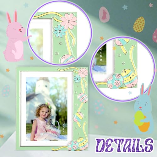 Huwena-2-Pcs-Metal-Easter-Egg-Photo-Frame-4×6-Inch-5×7-Inch-Egg-Flower-Decoration-Metal-Photo-Display-Picture-Frames-with-High-Definition-Glass-for-Easter-Gift-Ideas-Tabletop-Home-Decor Huwena 2 Pcs Metal Easter Egg Photo Frame 4×6 Inch 5×7 Inch Egg Flower Decoration Metal Photo Display Picture Frames with High Definition Glass for Easter Gift Ideas Tabletop Home Decor