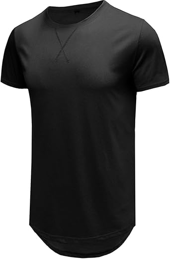 Mens Solid Color Crew Neck Tee Tops Short Sleeve Basic T-Shirts