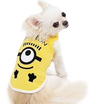 Amazon 犬 服 冬 ペットパラダイス ミニオン フェイス ペティヒート タンクトップ ３ｓ あったか 保温 秋冬物 ペットパラダイス シャツ パーカー 通販