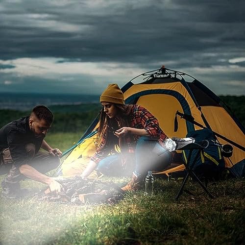 Image of Torch Light Rechargeable Flashlight, Long Distance Beam Range Car Torch with Hammer, Window Glass and Seat Belt Cutter, Built-in USB Fast Charger Power Bank