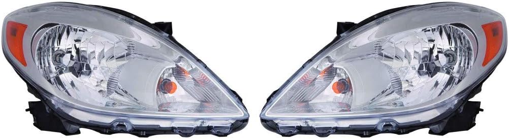 For Nissan Versa Headlight Assembly 2012 2013 2014 Pair Driver and Passenger Side DOT Certified For NI2502207