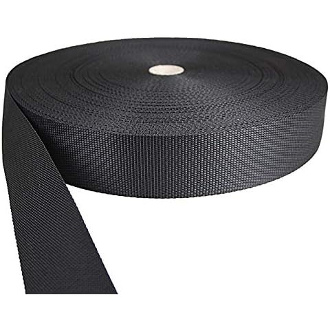 Gurtband Polypropylene schwarz 50mm breit Cover