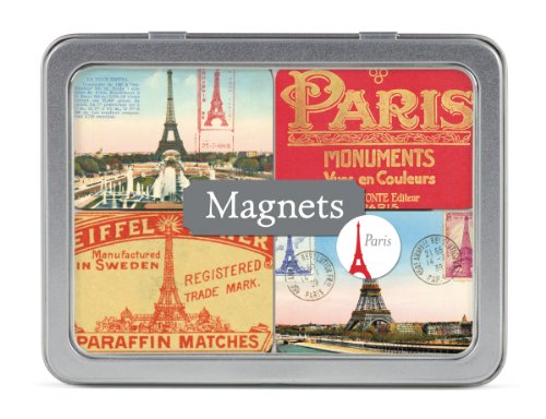 Cavallini Magnets Paris, 24 Assorted Magnets