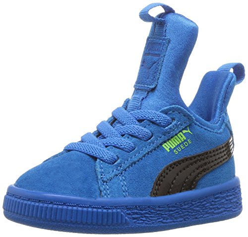 PUMA unisex-kids Suede Fierce Patent Block Jr Sneaker