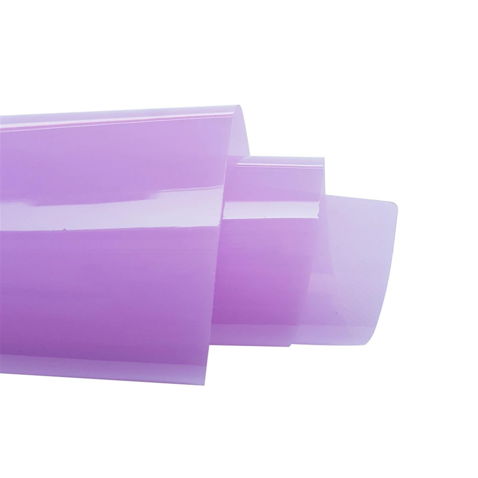 Transparent PVC Leather Sheets Candy Jelly Glitter Craft for Party Decor Handmade Bag DIY Bow Accessories Synthetic Leather(Purple)