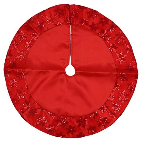 Kurt Adler Miniature Satin Tree Skirt for Table Top Trees Cover
