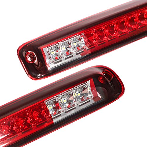Partsam High Mount Stop Light Led Third 3Rd Brake Light Replacement For Silverado And Sierra 1500 2500 Hd 3500 Hd 2007 To 2013 Rear Cab Roof Center Mount Stop Brake Tail Light Cargo Lamp (Red Lens) #TOP4