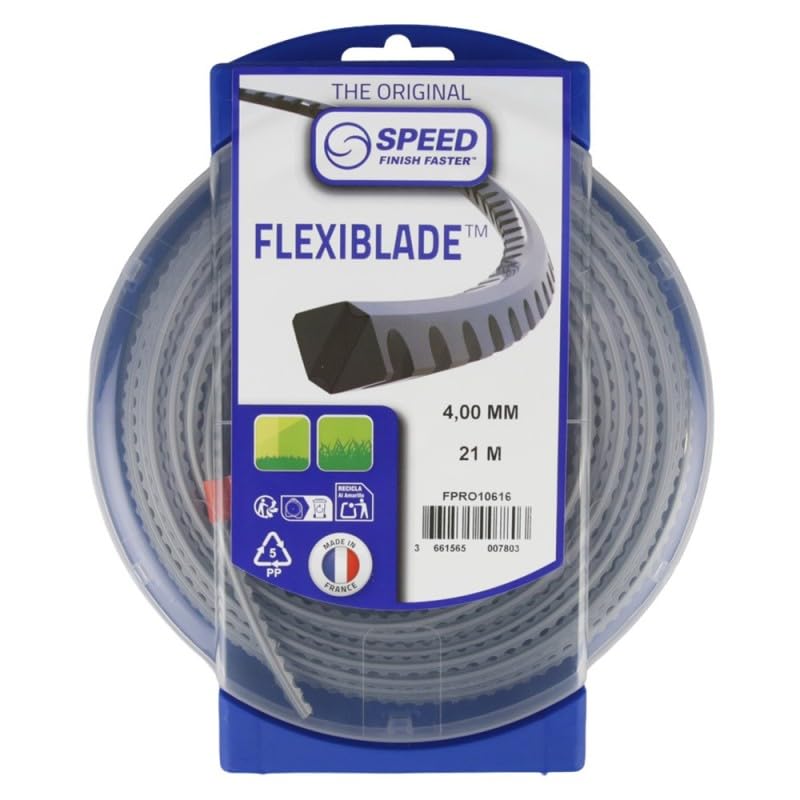 Matijardin - Fil débroussailleuse Carré, Cranté 4 mm x 21 m FlexiBlade