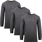 [fun.] WARMACTIVE メンズ クルーネック 3枚セット C.GRAY M 帝人フロンティア企画