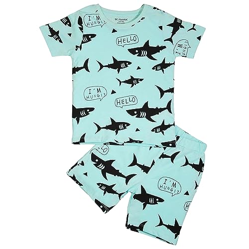 Image of Be Awara Kids Printed Half Sleeves T-shirt & Shorts Clothing Sets, 100% Cotton Soft Unisex Cord Set, Comfortable Wear for Kids With Cool Prints, Everyday Casual Wear for Boys & Girls