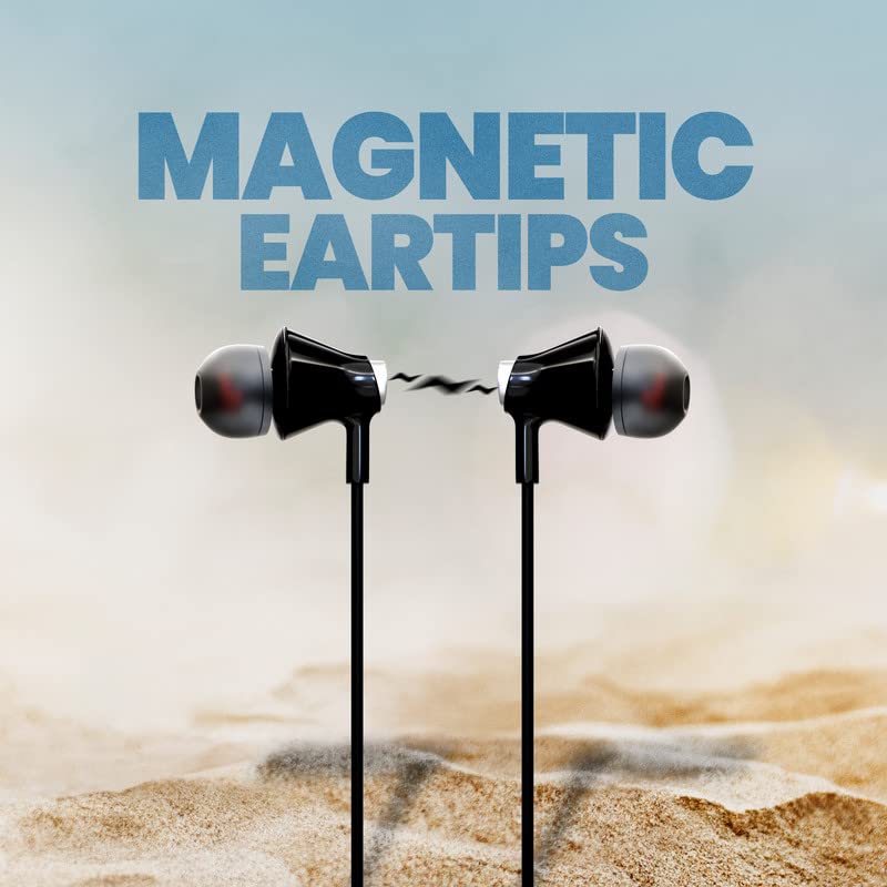 Image of UBON CL-840 Bluetooth Wireless Neckband Havy Bass Music 20 Hours Playtime Fast Charging Battery 150mAh Version v5.2 | Distance 10 mtrs | Frequency 20Hz-20KHz | Magnetic Earbuds