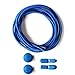 Stout Gears Reflective No Tie Shoelaces Lock System - Elastic Shoe Laces for Sneakers - 1 Pair (Royal Blue)